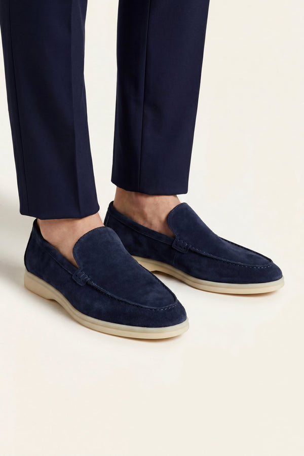 Leonis Suede Loafers Navy