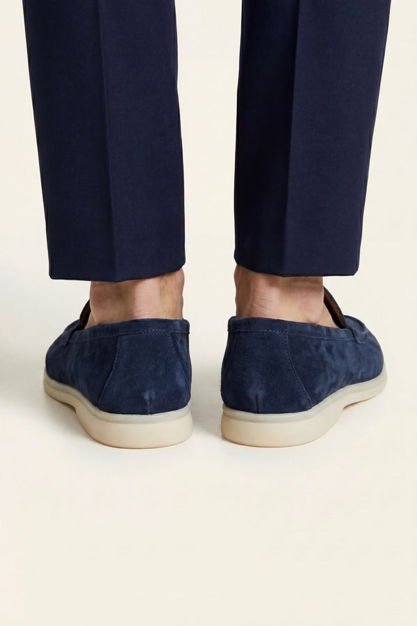 Leonis Suede Loafers Navy