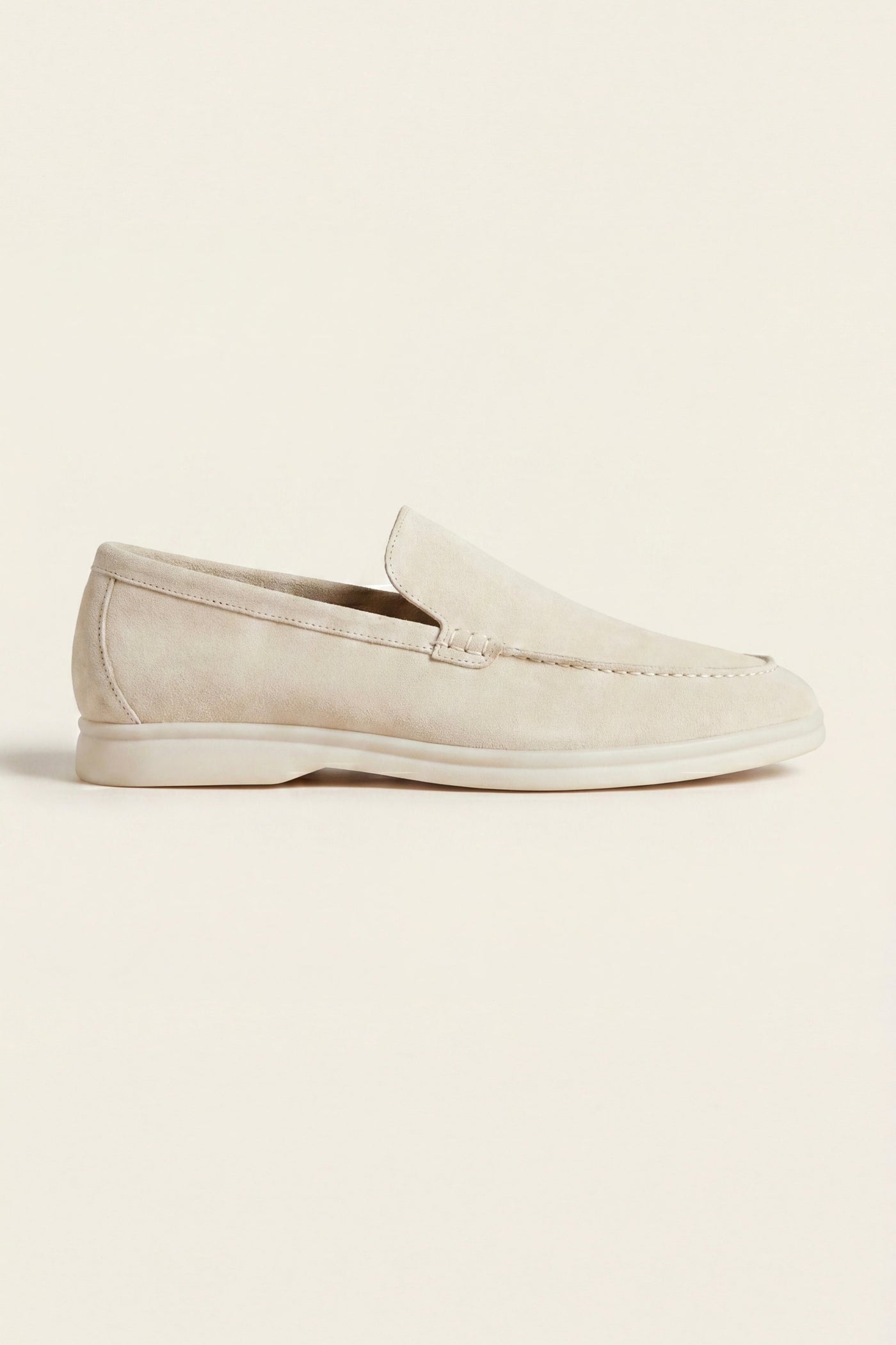 Leonis Suede Loafers Cream