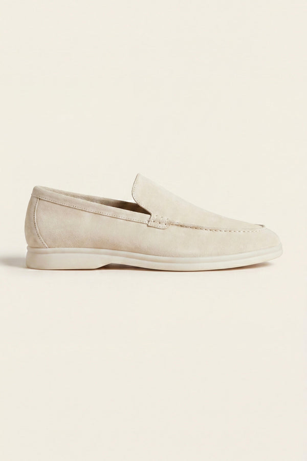 Leonis Suede Loafers Cream
