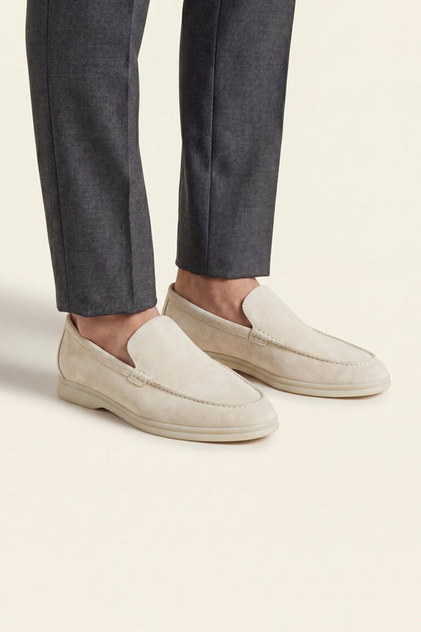 Leonis Suede Loafers Cream
