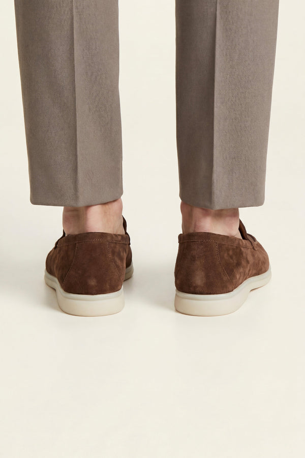 Leonis Suede Loafers Brown