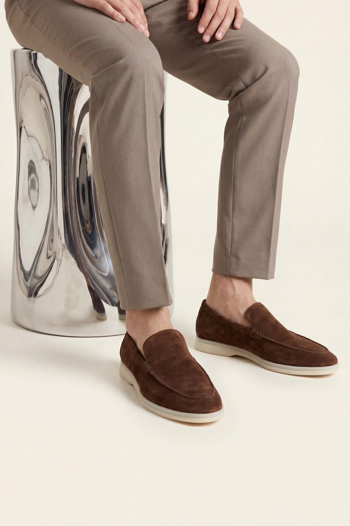 Ennio Suede Loafers Brown