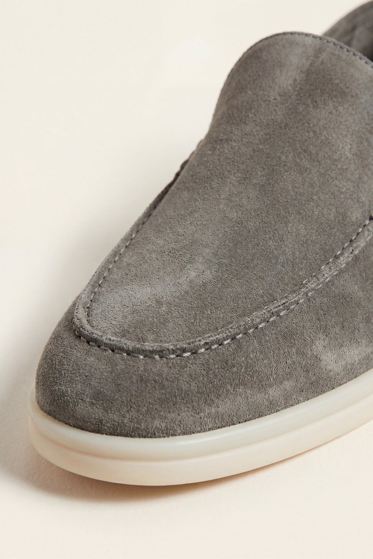 Ennio Suede Loafers Taupe Grey