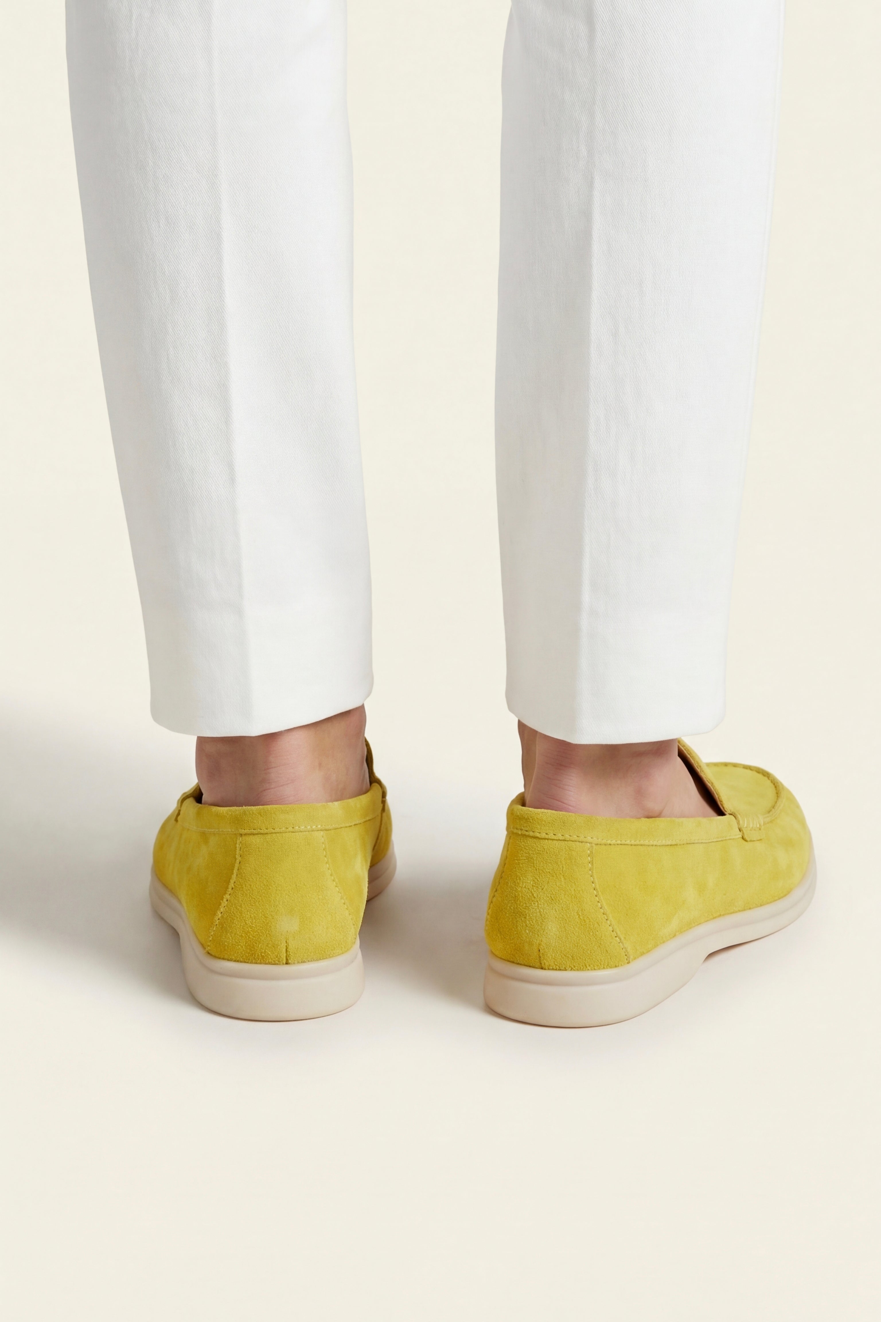 Leonis Suede Loafers Yellow