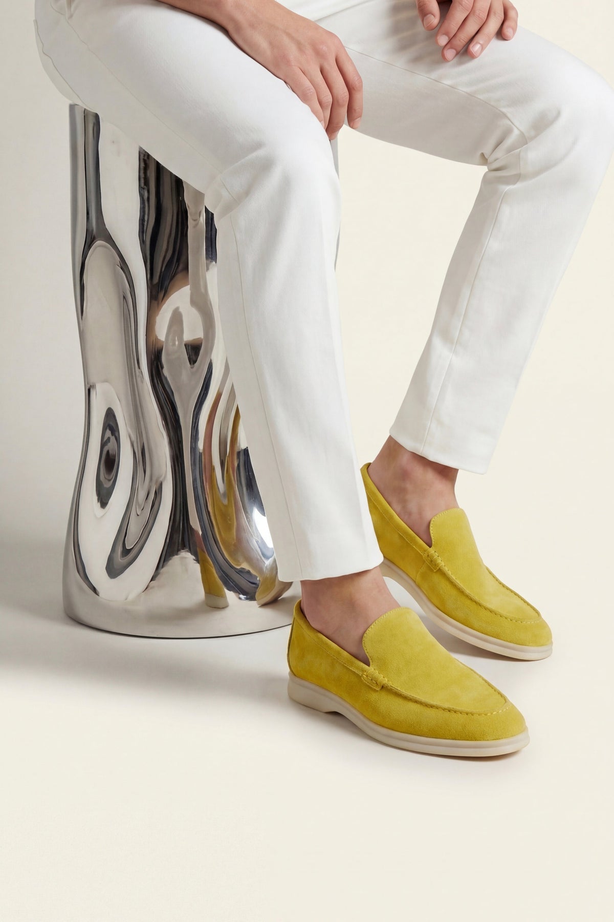 Ennio Suede Loafers Yellow