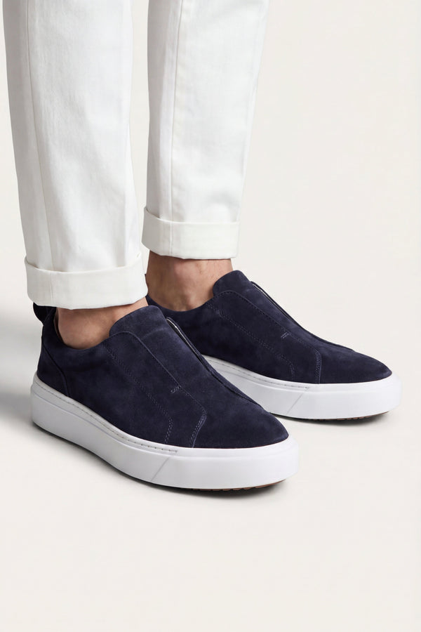 LeoMar V1 Suede Slip-On Navy