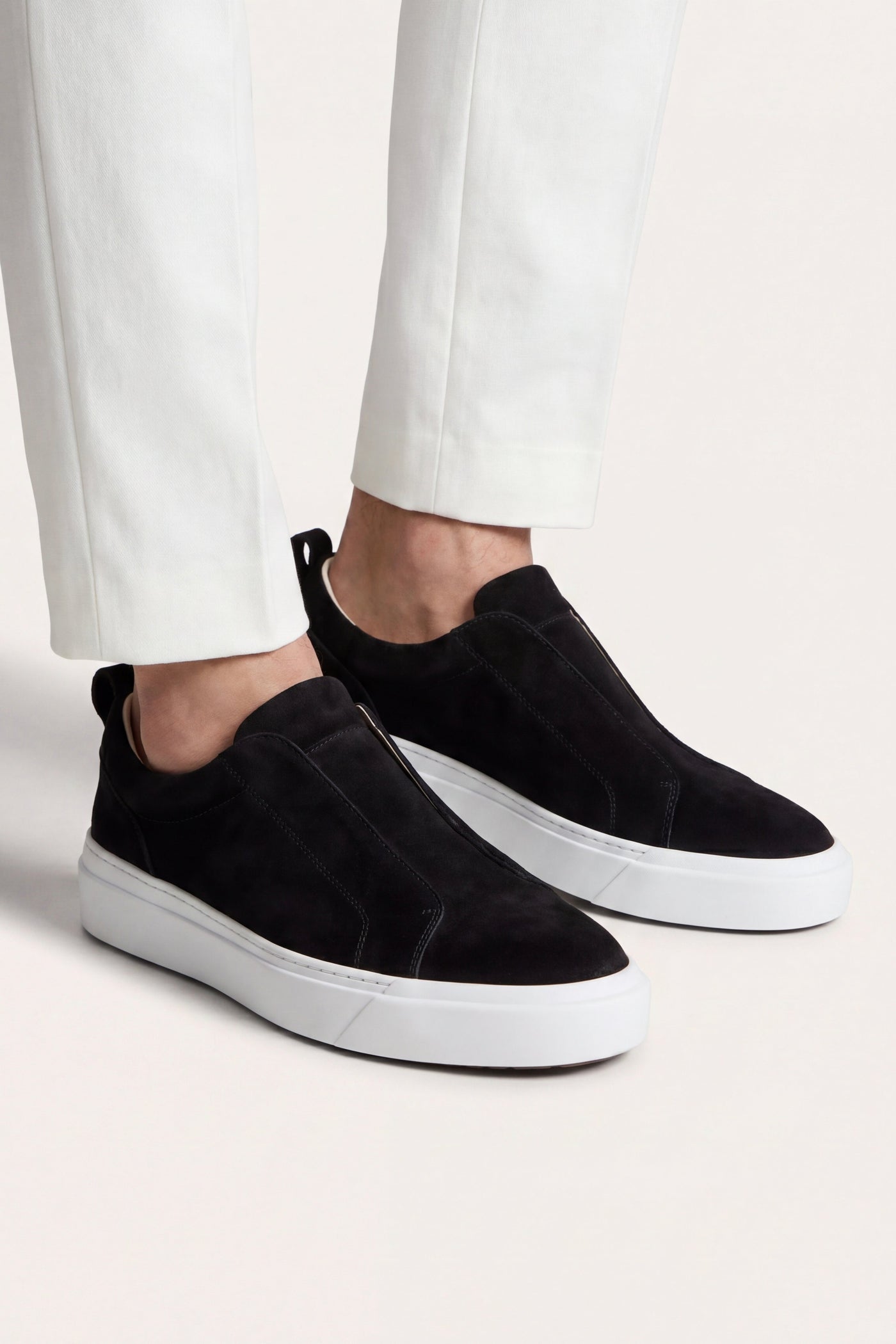 The Posada Set — LeoMar V1 Suede Slip-On Black