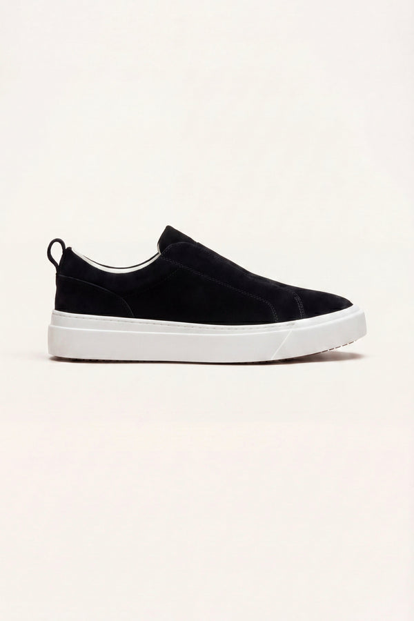 LeoMar V1 Suede Slip-On Black