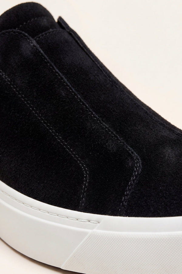LeoMar V1 Suede Slip-On Black