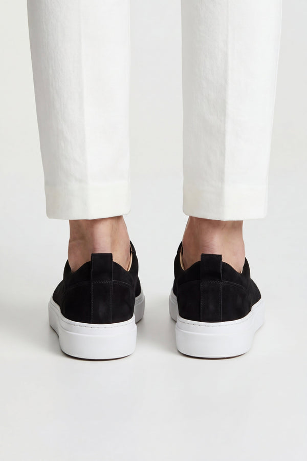 LeoMar V1 Suede Slip-On Black