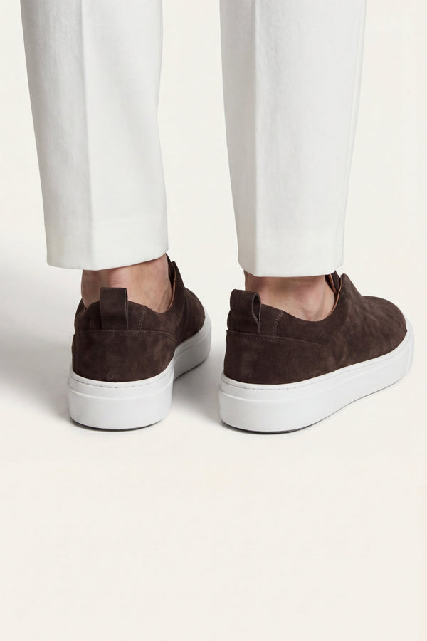 LeoMar V1 Suede Slip-On Brown