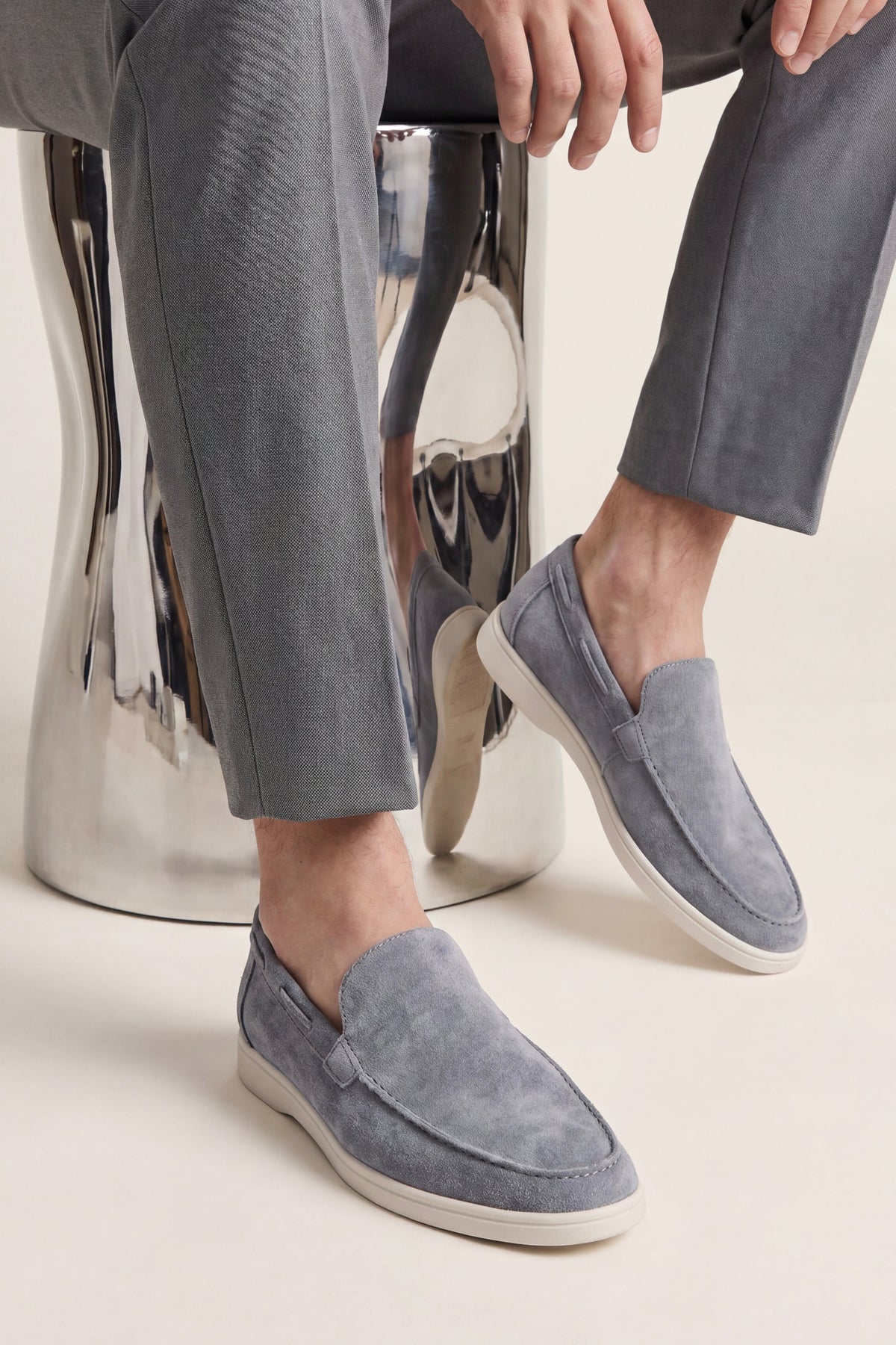 Ennio V2 Loafer Silver Grey