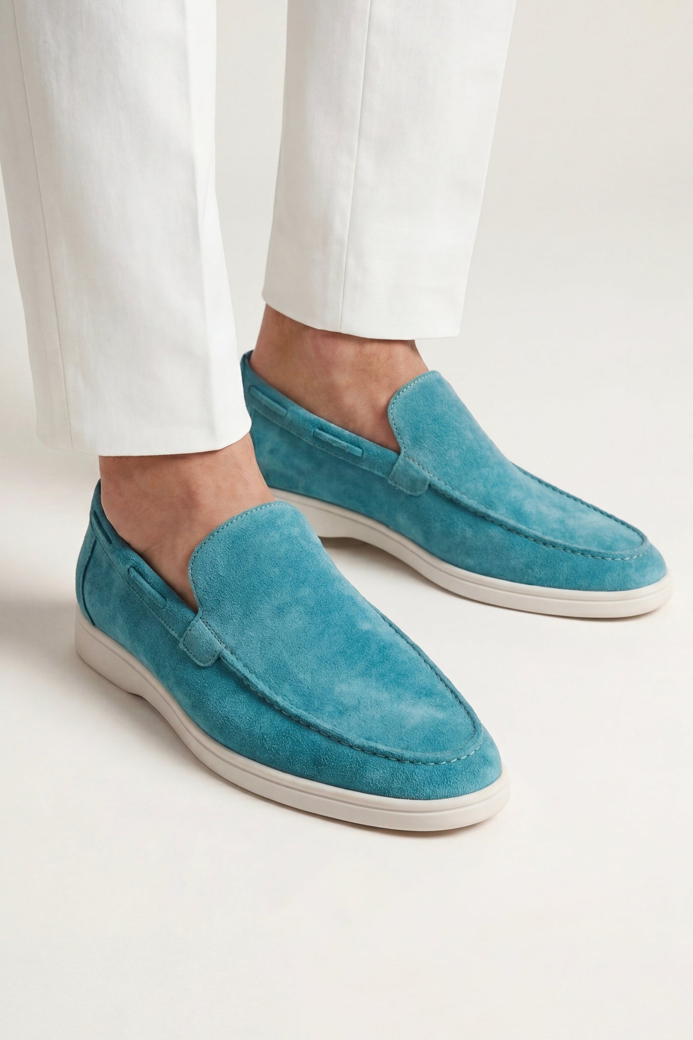 The Tamariu Set — Ennio V2 Loafer Teal Blue