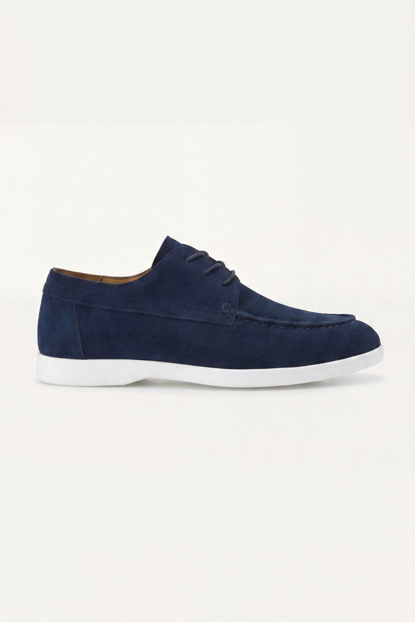 Maretti Suede Lace Shoes Navy
