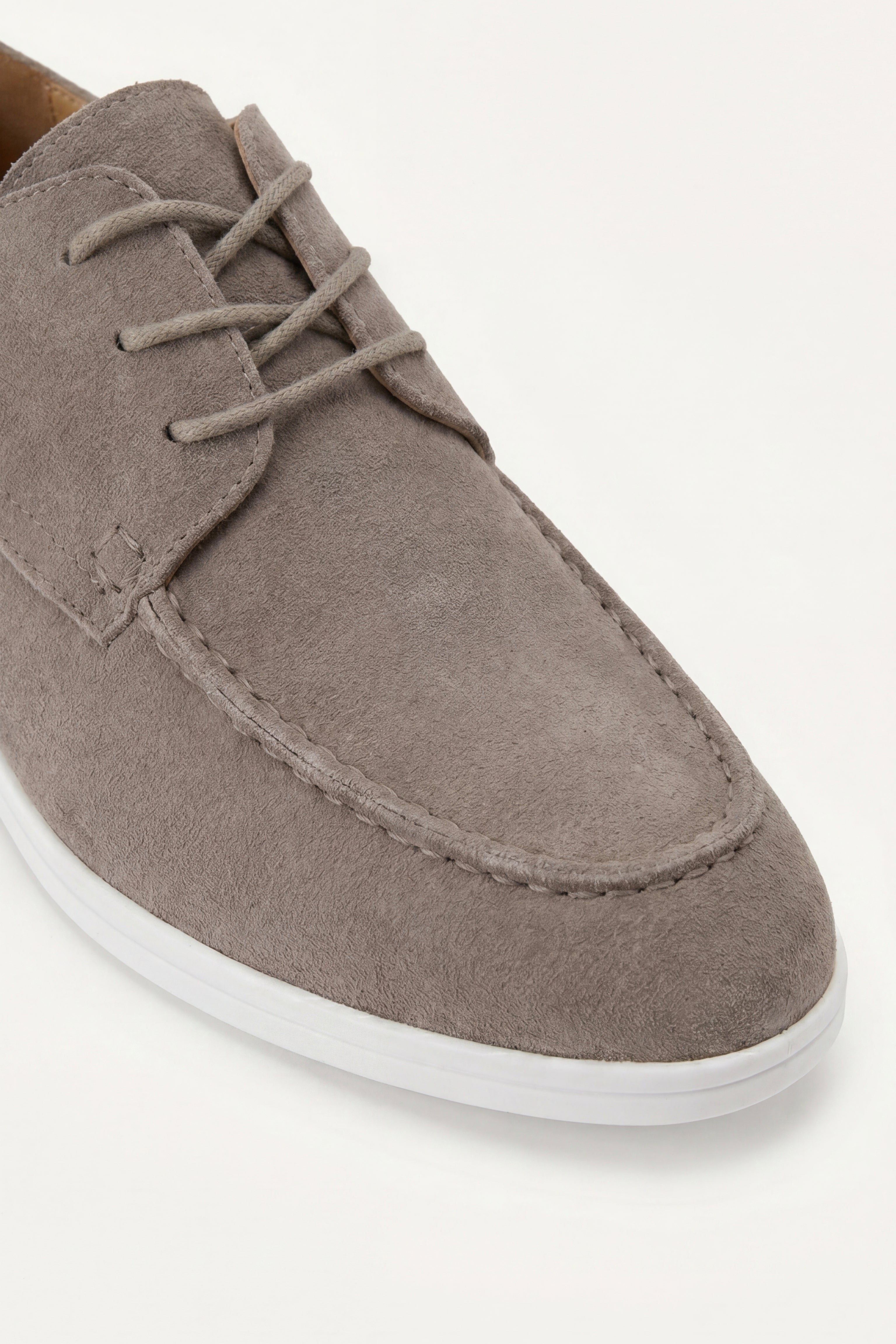 Maretti Suede Lace Shoes Mushroom Taupe