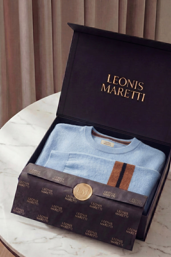 Valeno Cashmere Crewneck Sweater Sky Blue
