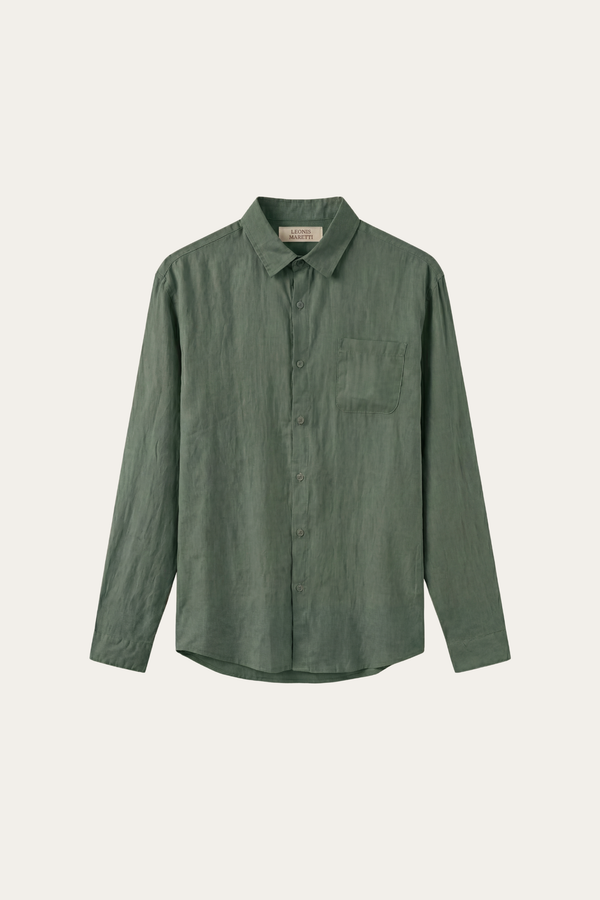Torino Linen Shirt Green