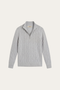 Lerano Cashmere Half-Zip Knit Grey