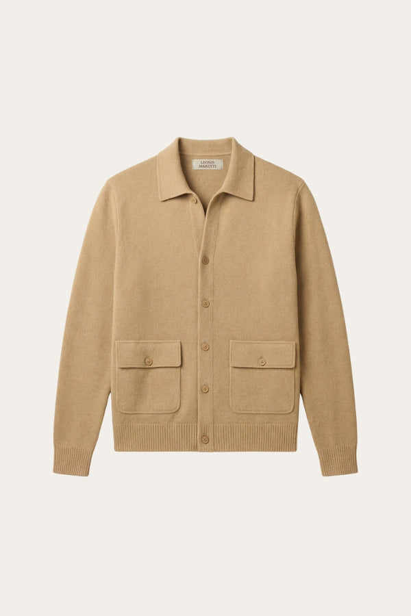 Lorenzo Cashmere Cardigan Camel