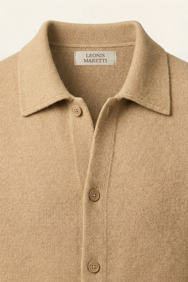 Lorenzo Cashmere Cardigan Camel