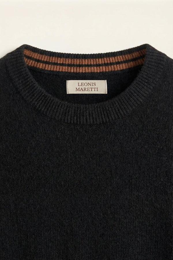 Valeno Cashmere Crewneck Sweater Black