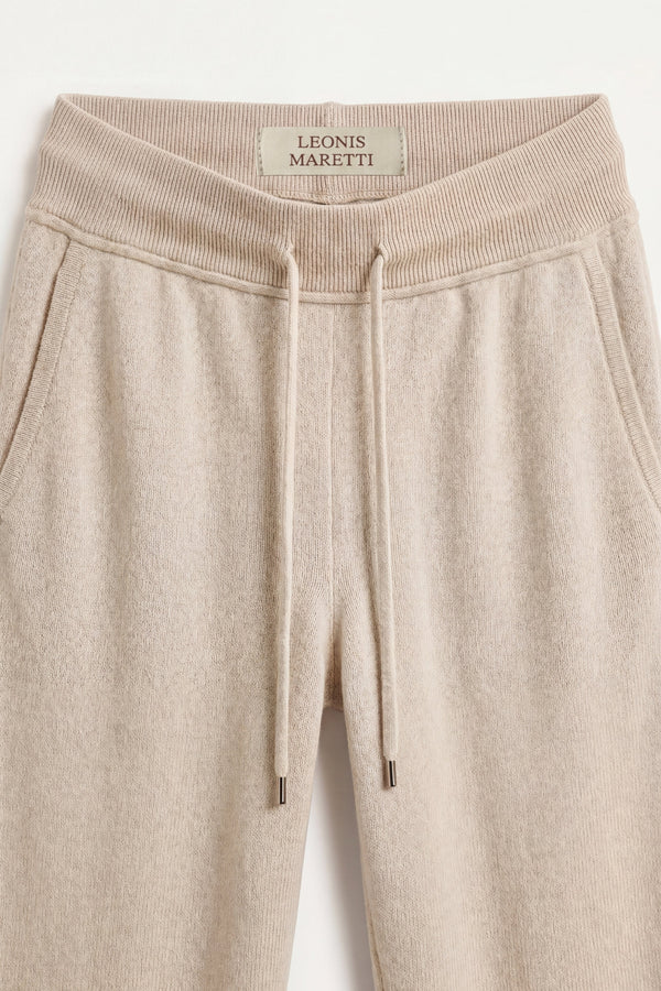 Elviro Cashmere Hooded Zip Set Cream