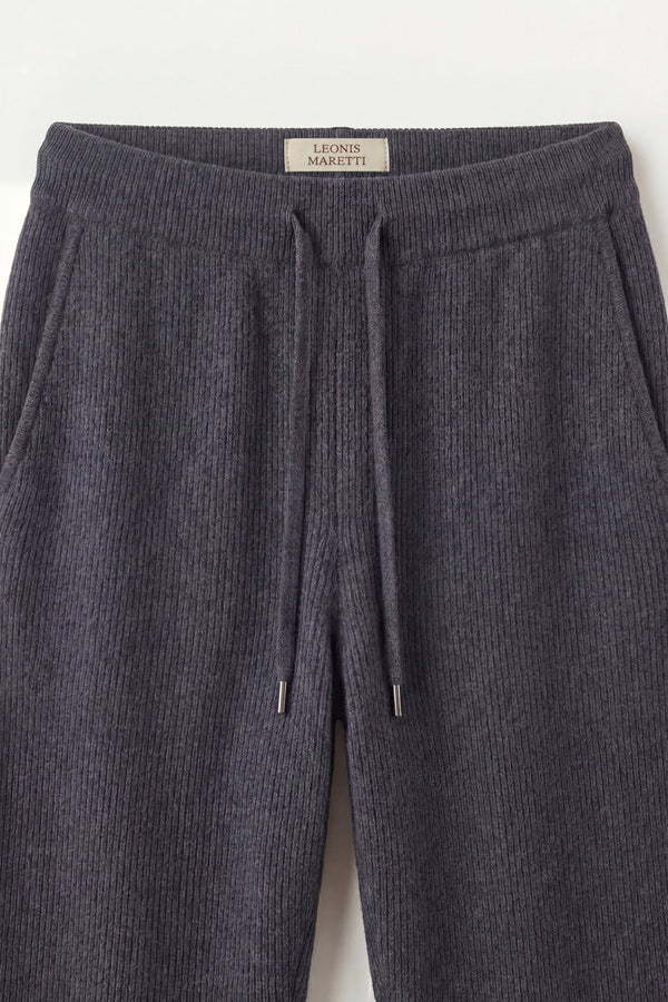 Elviro Cashmere Hooded Zip Set Blue