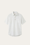 Monza Linen Polo Shirt White