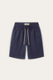 Lecce Linen Drawstring Shorts Navy