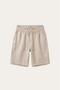 Lecce Linen Drawstring Shorts Beige
