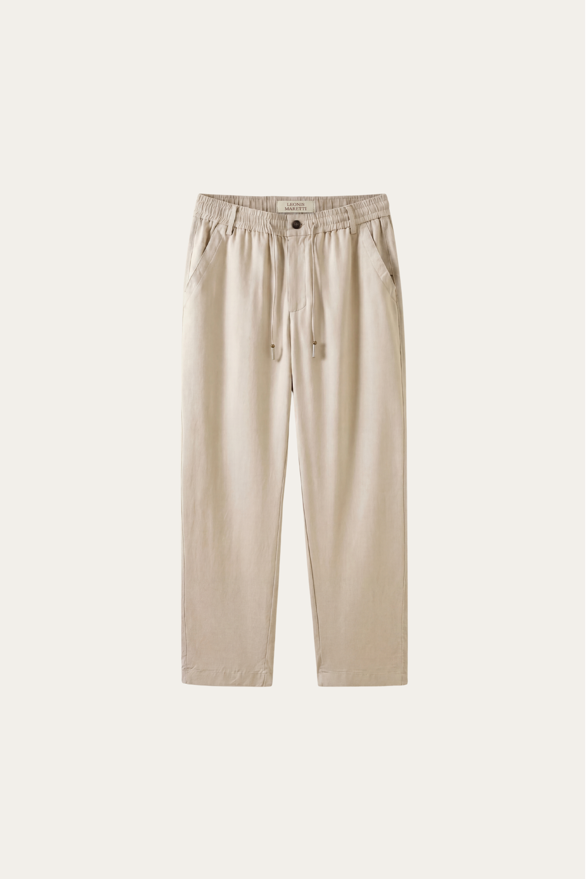 Monteria Stretch Linen Trouser Beige