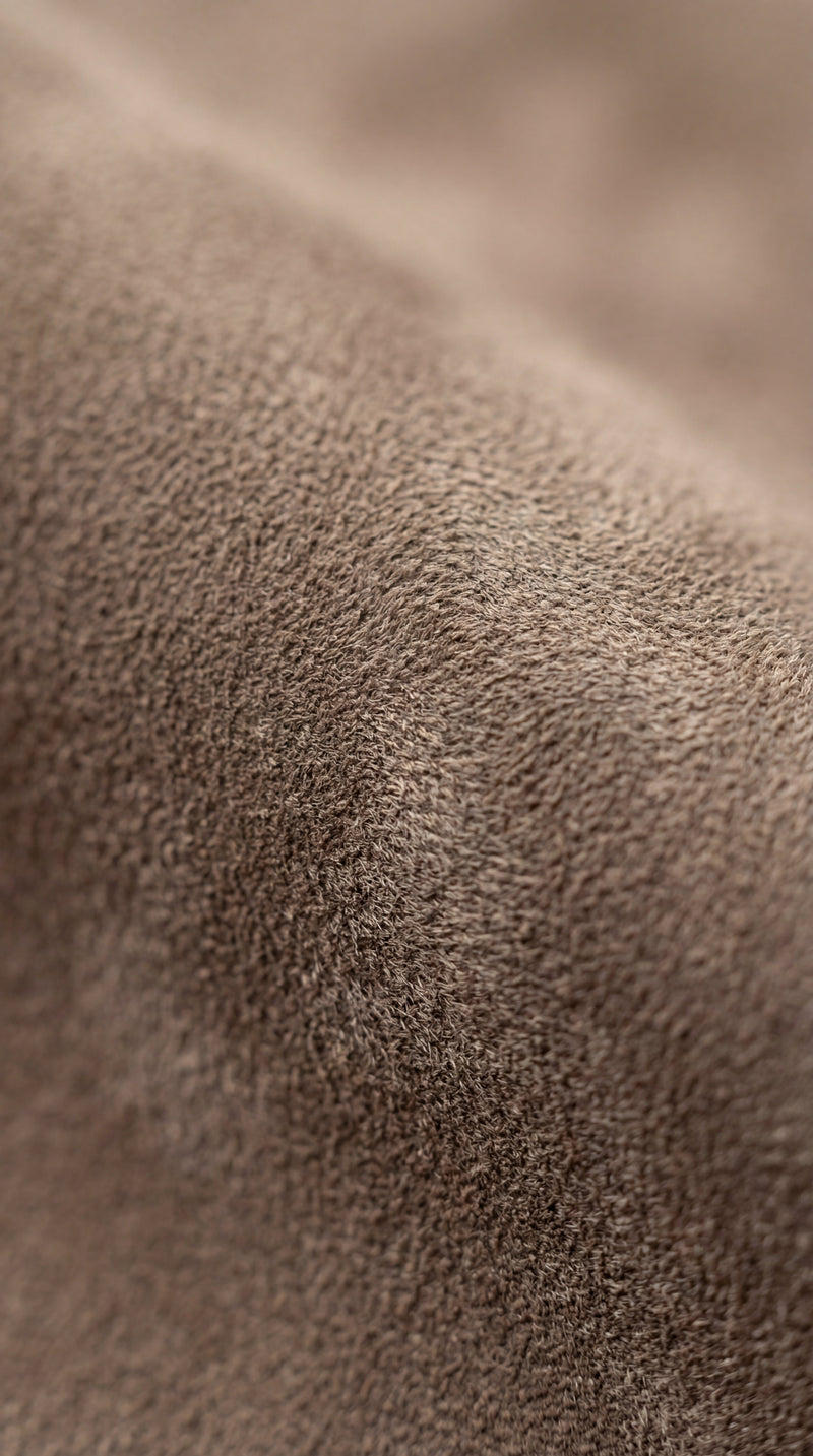 Calf suede material close-up