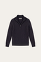Lerano Cashmere Half-Zip Knit Black