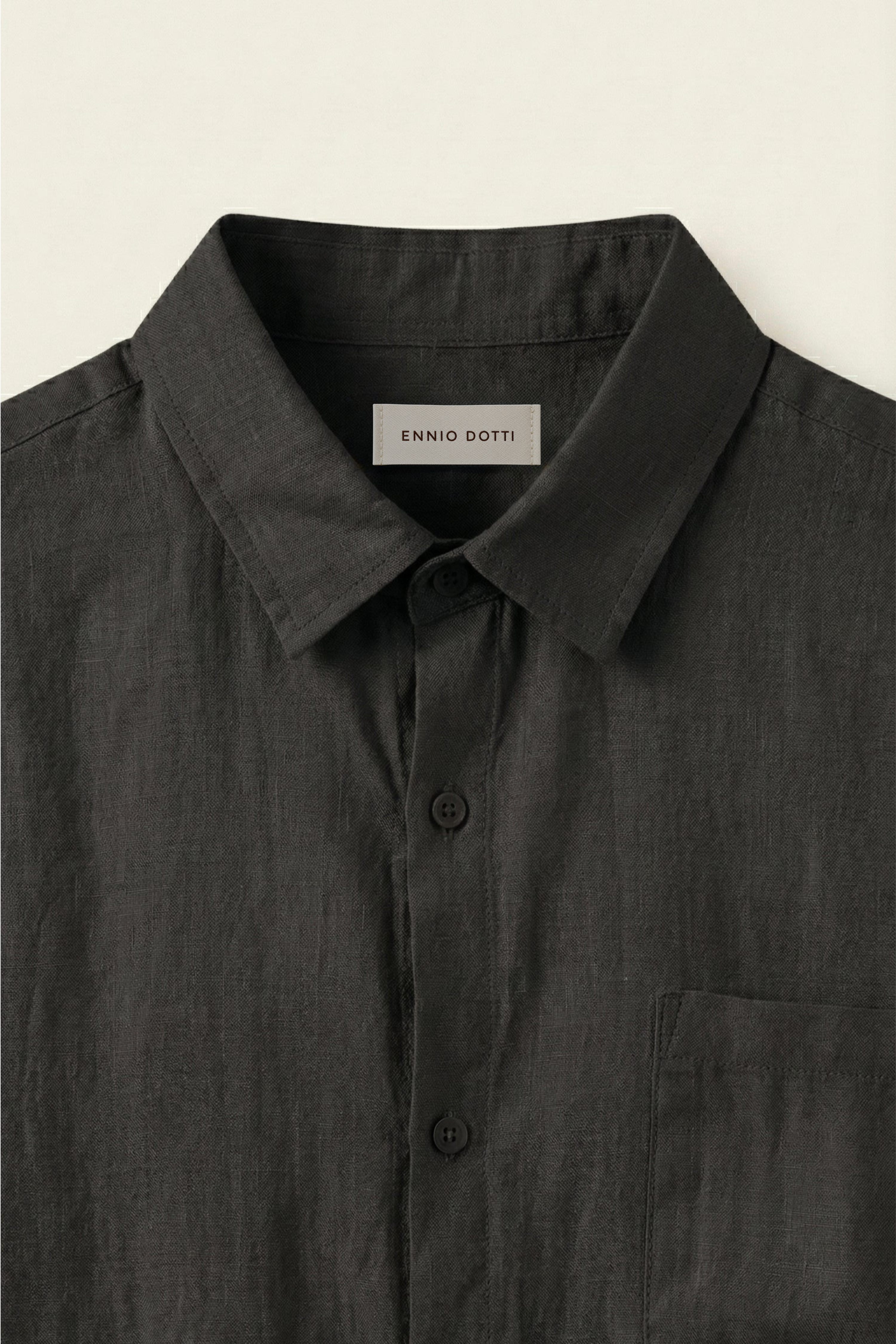 Torino Linen Shirt Black