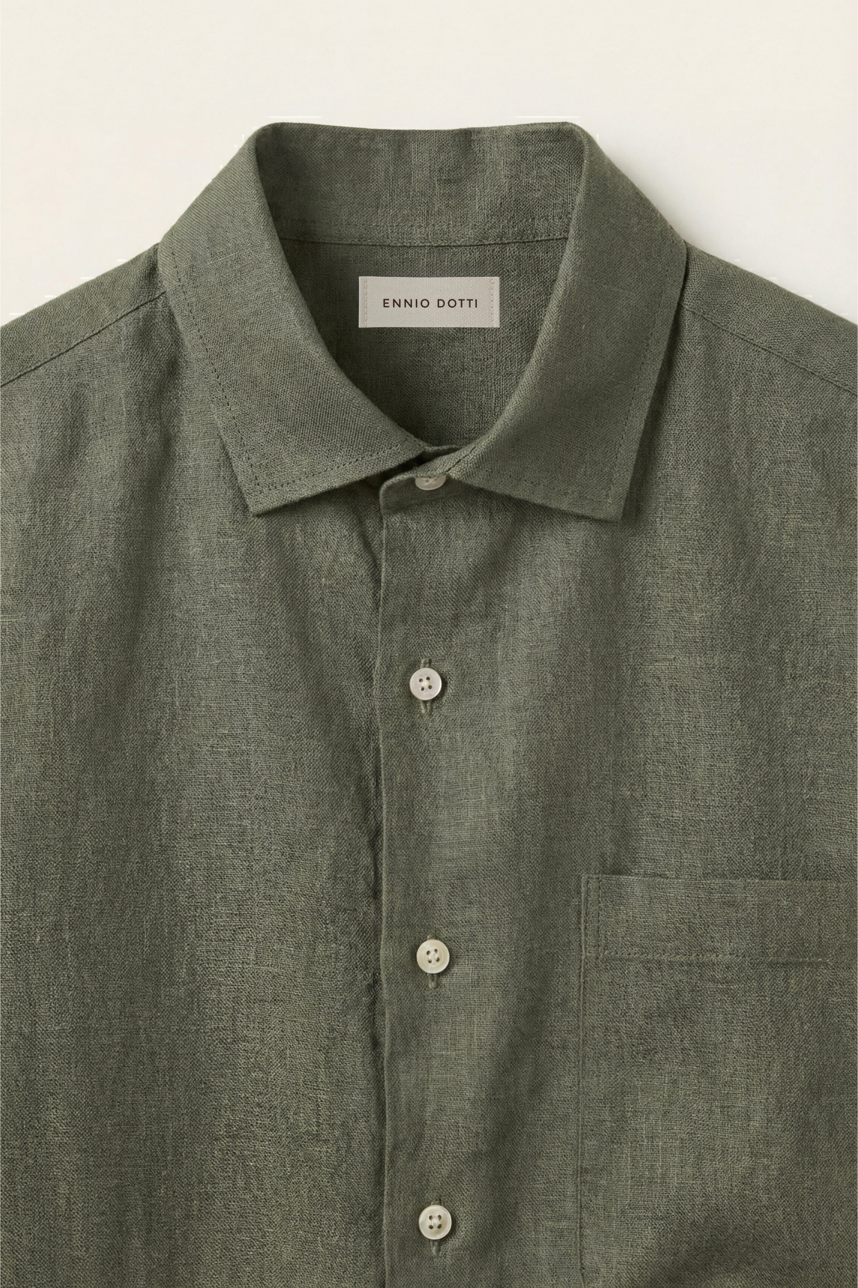 Positano Linen Shirt Olive