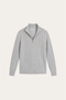 Lerano Cashmere Half-Zip Knit Grey