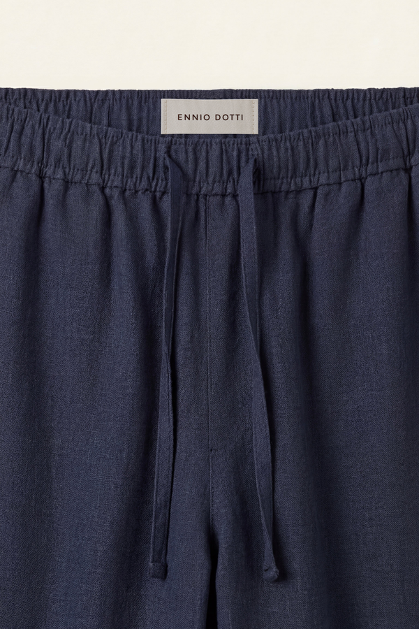 Catania Linen Pantalon Blue