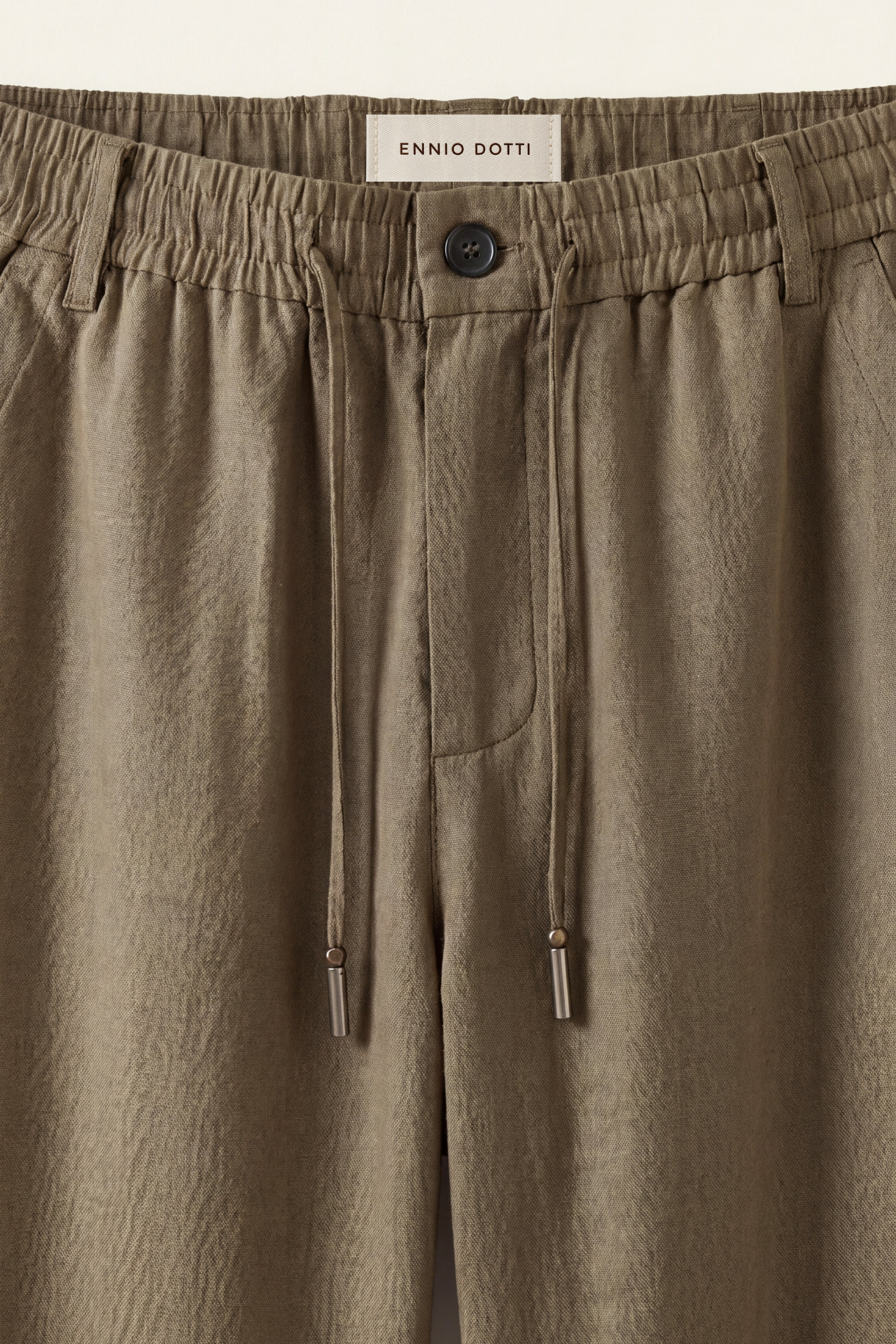 Monteria Stretch Linen Trouser Olive