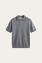 Morino Merino Knit Polo Grey