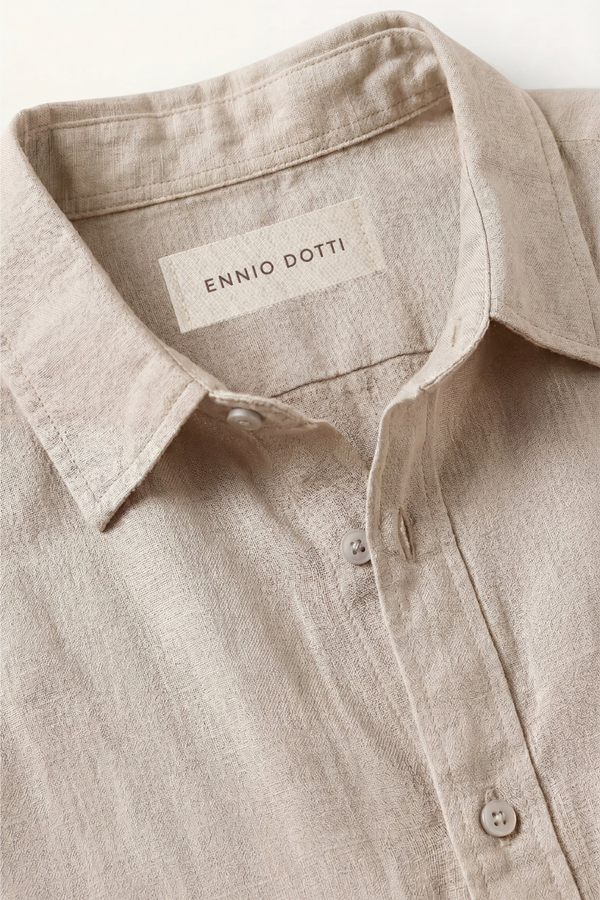 Bellagio Linen Set Long Sleeve Beige