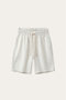 Lecce Linen Drawstring Shorts Ivory