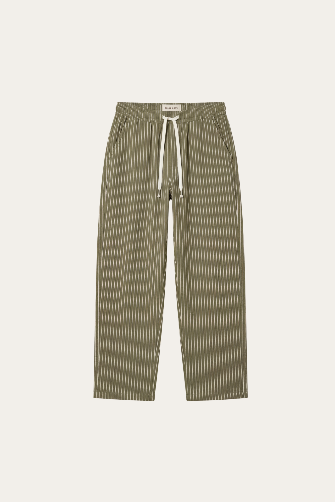 Siena Linen Trousers Olive Stripe
