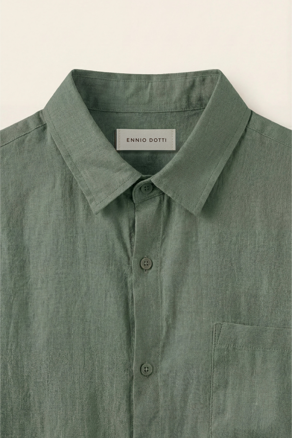 Torino Linen Shirt Green