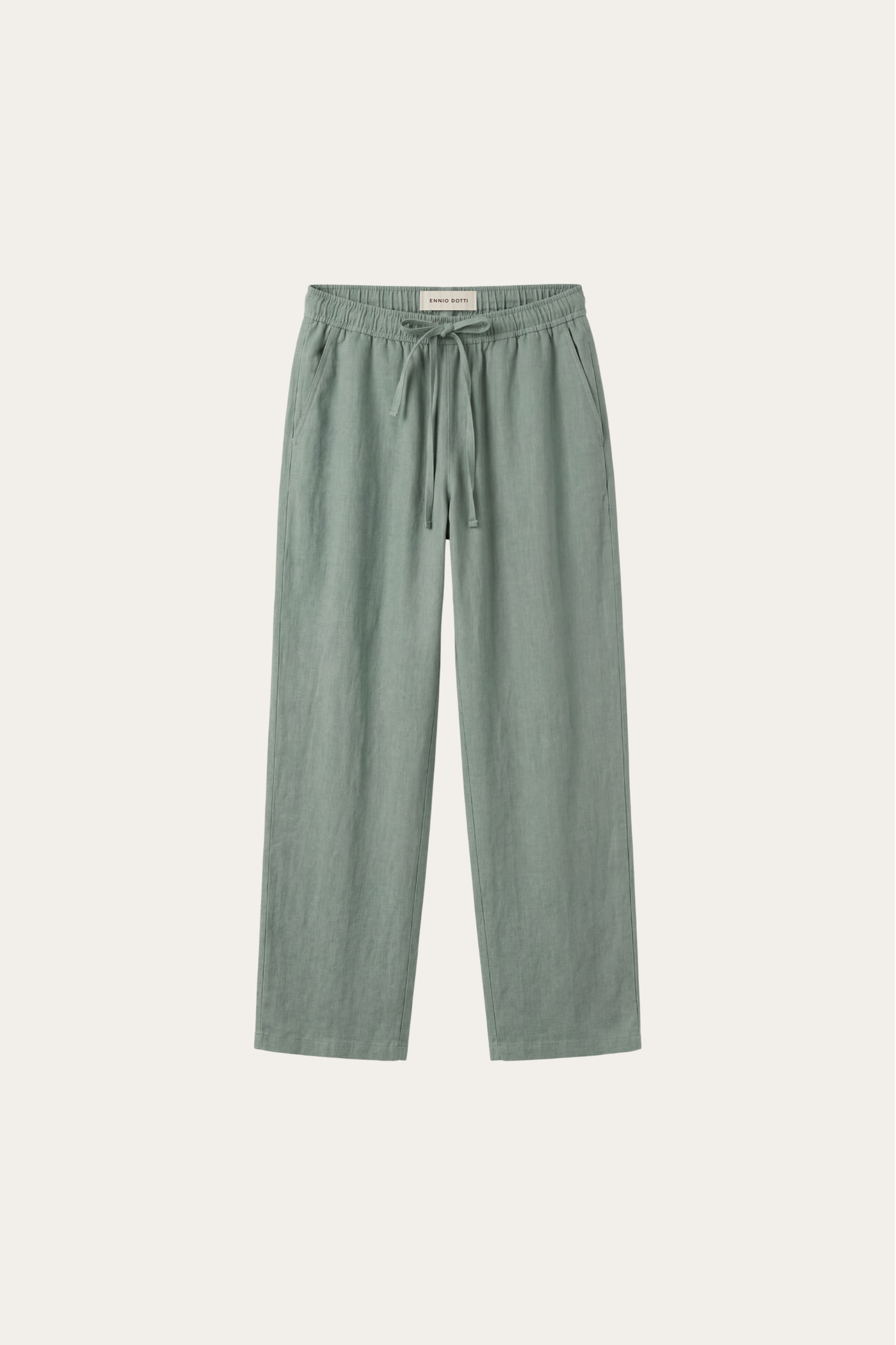 Catania Linen Pantalon Green
