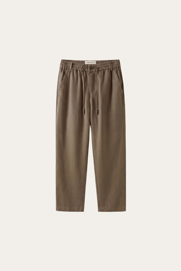 Monteria Stretch Linen Trouser Olive