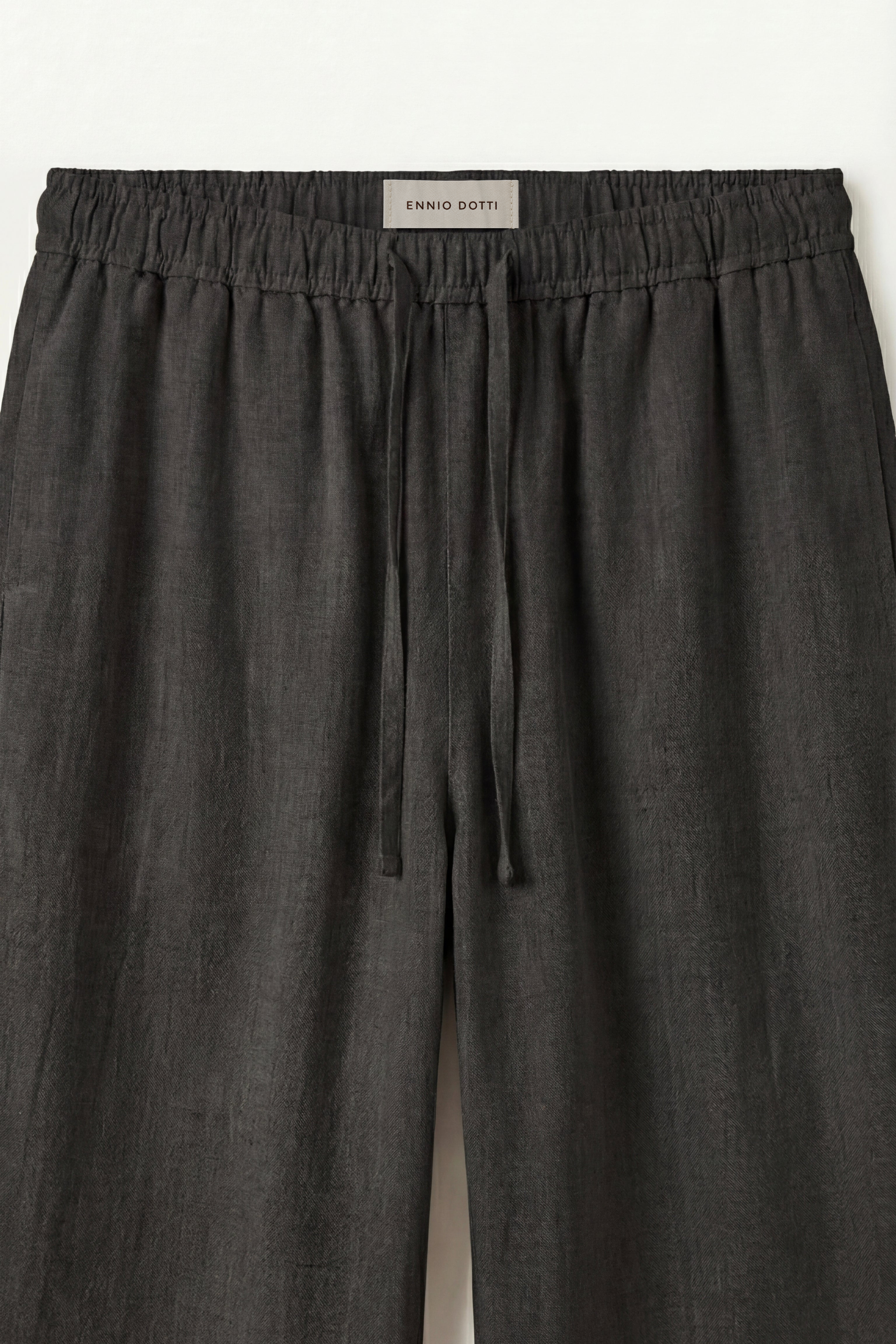 Catania Linen Pantalon Black