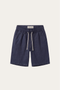 Lecce Linen Drawstring Shorts Navy