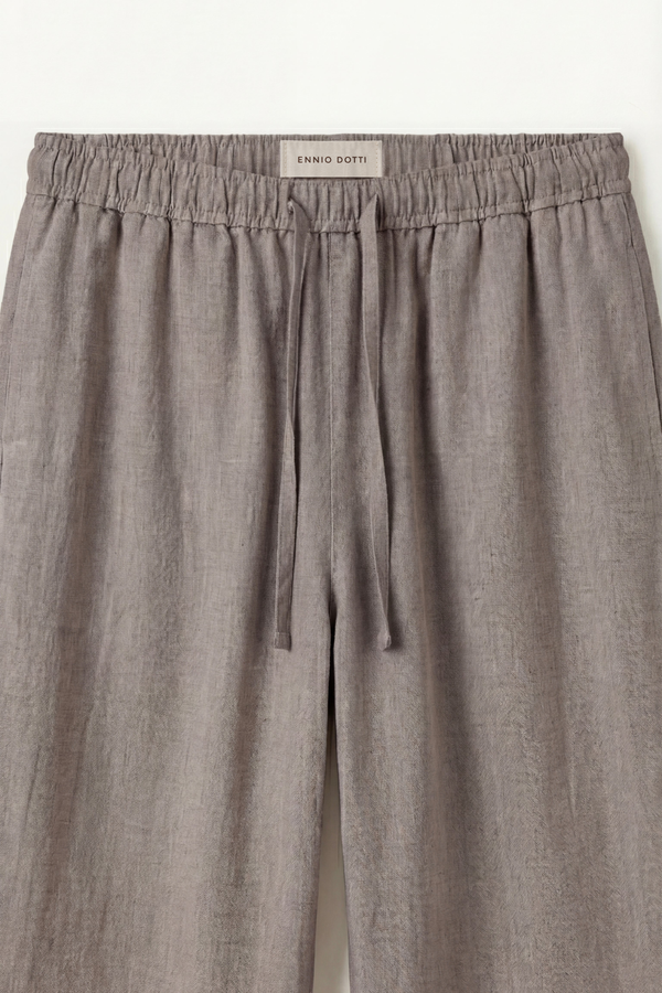 Catania Linen Pantalon Grey