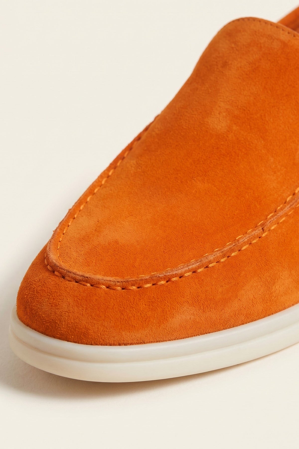 Ennio Suede Loafers Orange